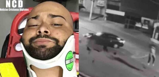 Motociclista agradece a Dios por salvarlo de un accidente