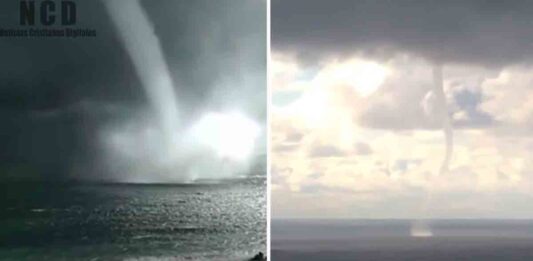 Graban tornados marinos en el mar negro